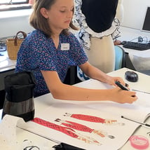 Creative Activities  in Chelsea for 8-14 year olds. Fashion Illustration with our Director, The Fashion School, Loopla