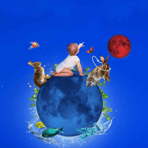 Theatre Show  in Ratcliff for 0-12m, 1-2 year olds. Under the Little Red Moon, Half Moon , Loopla