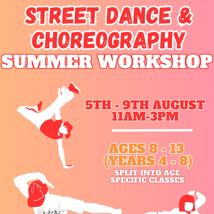 Dance  in Muswell Hill for 8-13 year olds. Street Dance & Choreography Workshop, New London Performing Arts Centre, Loopla