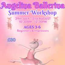 Dance  in Muswell Hill for 3-6 year olds. Angelina Ballerina Workshop, New London Performing Arts Centre, Loopla