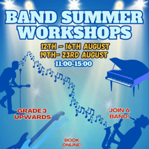 Music  in Muswell Hill for 10-16 year olds. Band Workshop, New London Performing Arts Centre, Loopla