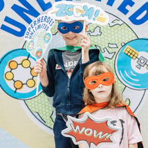 Science activities in Islington for 7-9 year olds. Superheroes Unlimited exhibition , Institute of Physics, Loopla