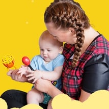 Baby Group classes for 0-12m. Rock'n'Roll Music, Highbury & Islington, Monkey Music Highbury & Islington, Loopla