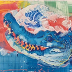 Art  in Blackheath for 3-5 year olds. Painting and Printing Hokusai's Wave, The Conservatoire, Loopla