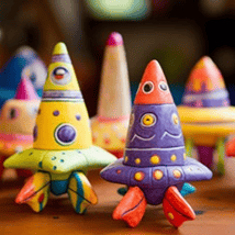 Art  in Blackheath for 6-12 year olds. Out Of This World Spaceships!, The Conservatoire, Loopla