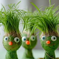 Creative Activities  in Blackheath for 6-12 year olds. Springtime Sprouting Heads, The Conservatoire, Loopla