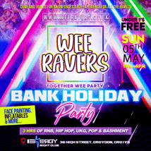 Dance activities for babies, 1-8 year olds. Wee Ravers Family Bank Holiday Day Party!, Wee Ravers, Loopla
