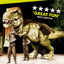 Theatre Show  in North Finchley for 3-17, adults. Dinosaur World Live, artsdepot, Loopla