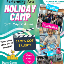 Holiday camp  in East Finchley for 9-11 year olds. Camps Got Talent, 9-11 yrs, Fixation Academy of Performing Arts , Loopla